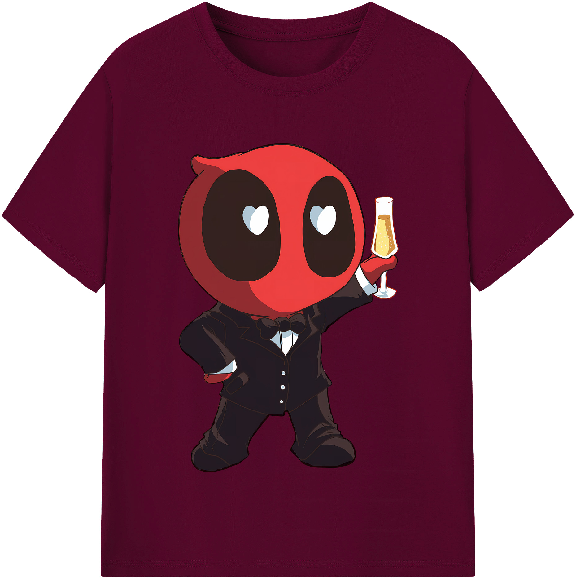 （画像用） Deadpool デッドプール レディースカジュアルプリントTシャツ（綿100％）